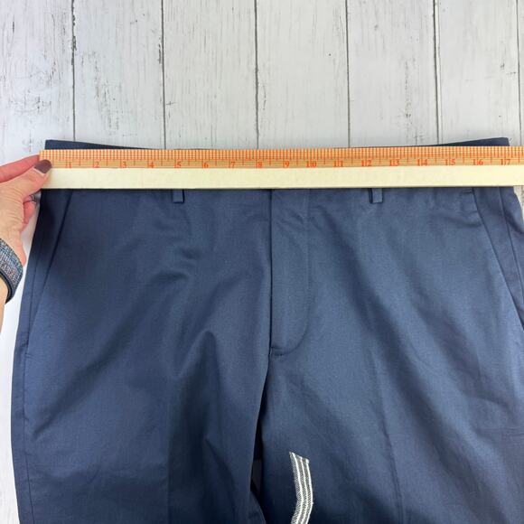 NWT J. Crew Navy Ludlow Slim-fit Suit Pant in Italian Chino AT051 Size 33 x 34 - Picture 14 of 16